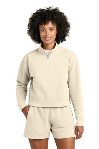Ladies Mid Length Quarter Zip Sweatshirt