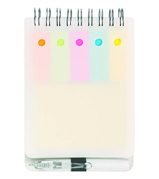 Spiral Jotter With Sticky Notes, Flags & Pen