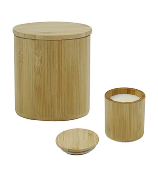 BLK23-85002 - Bison Lame Bamboo Candle