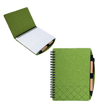 Geneva Cardboard Spiral Notebook/Pen