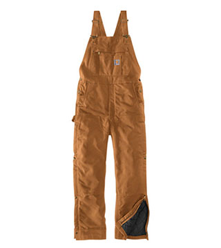 CT104393 - Firm Duck Insulated Bib Overalls