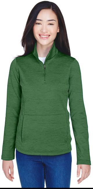 Ladies Newbury Melange Fleece Quarter-Zip