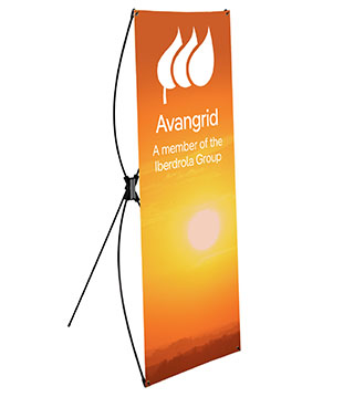 IB1-263109-ORANGE - 23.5 x 60 Tri-X Display Kit -Orange Sunset Design