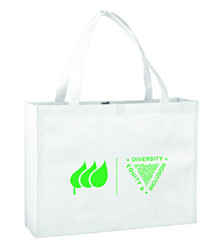 IB1-8359-BRG - Large Non-Woven Grocery Tote - BRG