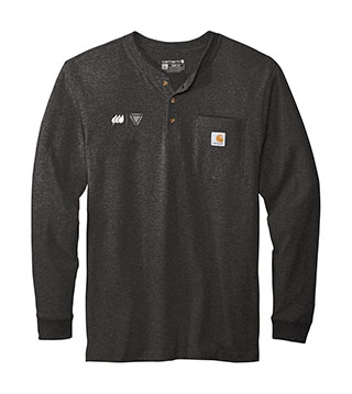 IB1-CTK128 - Long Sleeve Henley T-Shirt