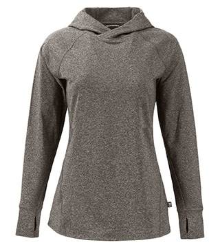 Adapt Knit Recycled Womens Heathered Hooded Pullover