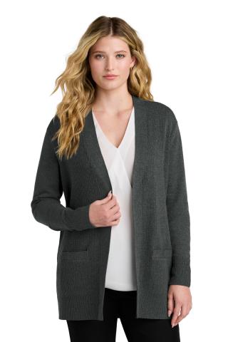 IB1-LSW2890 - Ladies Easy Care Open-Front Cardigan Sweater