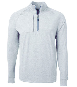 Adapt Eco Knit Heather Mens Quarter Zip Pullover
