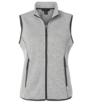 Ladies Jasper Jacquard Fleece Vest